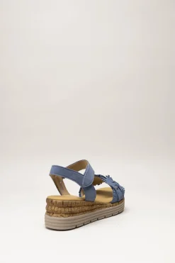 Gabor - Blauw Sandaal sleehak