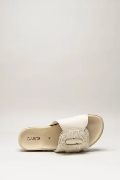 Gabor - Gebroken wit Slipper