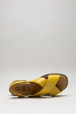 Hee - Geel Sandaal plat