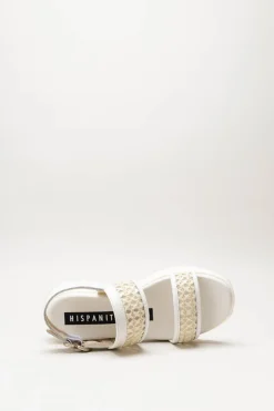 Hispanitas - Beige Sandaal plat