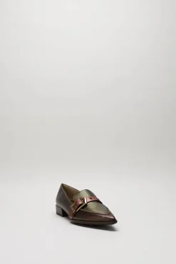Hispanitas - Donkerbruin Mocassin hak