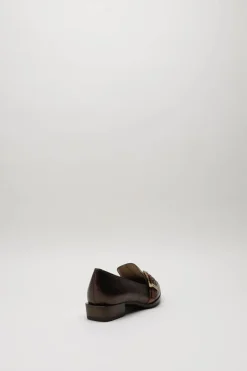 Hispanitas - Donkerbruin Mocassin hak