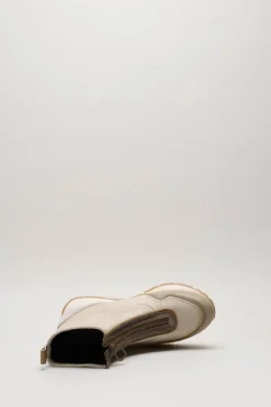 Hispanitas - Lichtbeige Enkellaars plat