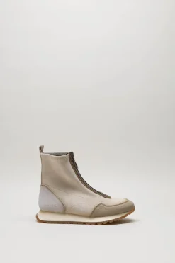 Hispanitas - Lichtbeige Enkellaars plat