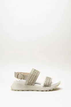 Hispanitas - Lichtgroen Sandaal plat