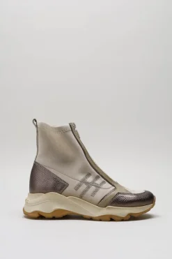 Hispanitas - Taupe Enkellaars plat