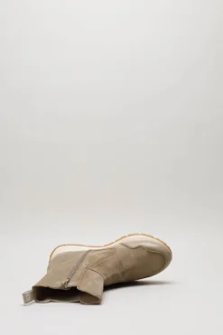 Hispanitas - Taupe Enkellaars plat