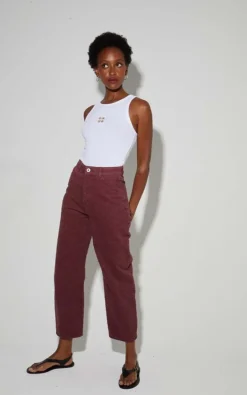 Imprevu - Bordeaux Jeansbroek