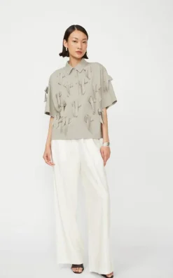 Isabelle Blanche - Taupe Blouse