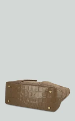 Kaai - Taupe Schoudertas