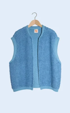 Kate & Jules - Blauw Vest mouwloos