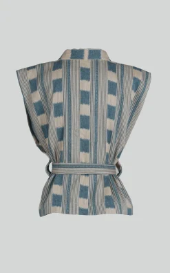 Kate & Jules - Blauw Vest mouwloos