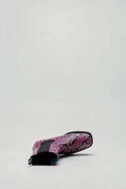 Kirruna - Fuchsia Enkellaars plat
