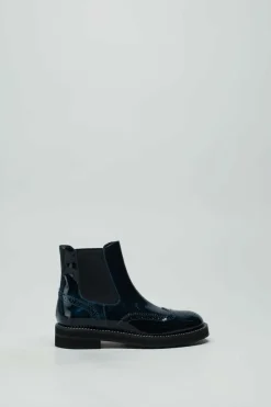 Laura Bellariva - Blauw Enkellaars plat