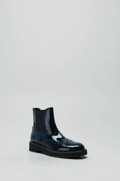 Laura Bellariva - Blauw Enkellaars plat
