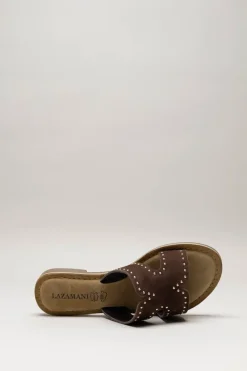 Lazamani - Donkerbruin Slipper