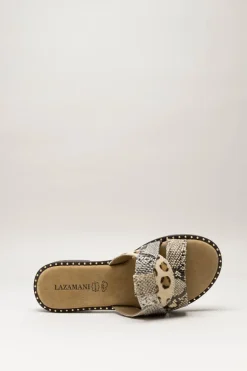 Lazamani - Greige Slipper