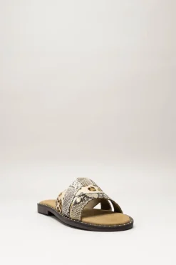 Lazamani - Greige Slipper