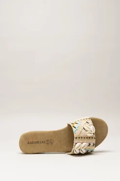 Lazamani - Lichtbeige Slipper