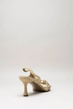 Lodi - Beige Sandaal hak