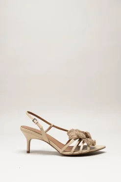 Lola Cruz - Beige Sandaal hak