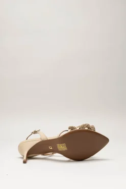 Lola Cruz - Beige Sandaal hak