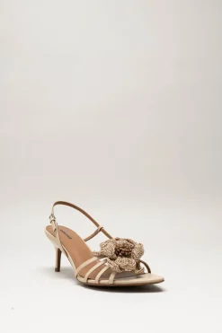 Lola Cruz - Beige Sandaal hak