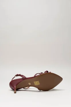 Lola Cruz - Bordeaux Sandaal hak