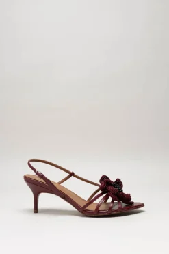 Lola Cruz - Bordeaux Sandaal hak
