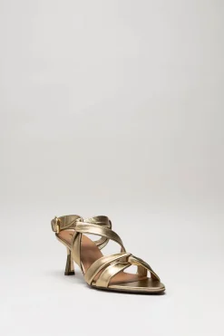 Lola Cruz - Goud Sandaal hak