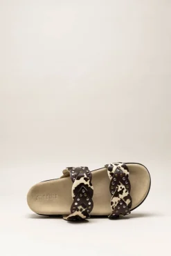 Maruti - Donkerbruin Slipper