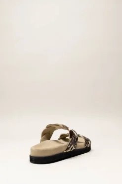 Maruti - Donkerbruin Slipper