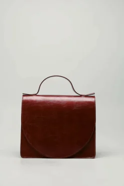 Mieke Dierckx - Donkerbruin Handtas