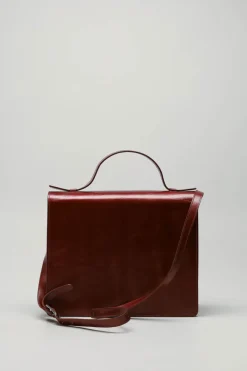 Mieke Dierckx - Donkerbruin Handtas
