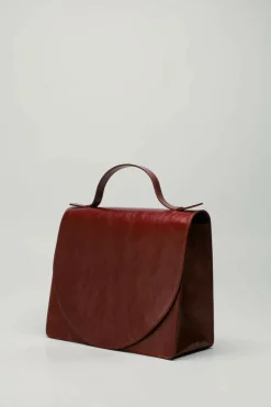 Mieke Dierckx - Donkerbruin Handtas