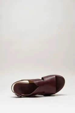 Miz Mooz - Bordeaux Sandaal plat