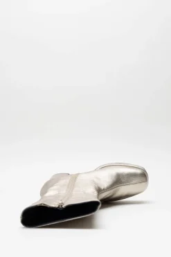 Miz Mooz - Goud Enkellaars hak