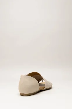 Miz Mooz - Lichtbeige Sandaal plat