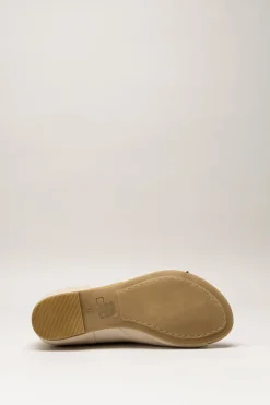 Miz Mooz - Lichtbeige Sandaal plat