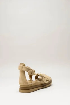 Mjus - Beige Sandaal plat