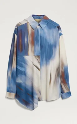 Momoni - Blauw Blouse