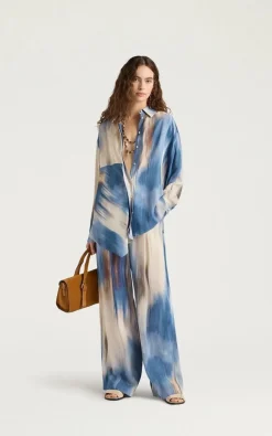 Momoni - Blauw Blouse
