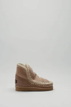 Mou - Beige Enkellaars plat