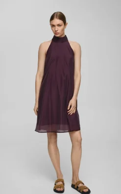 Msch - Aubergine Jurk