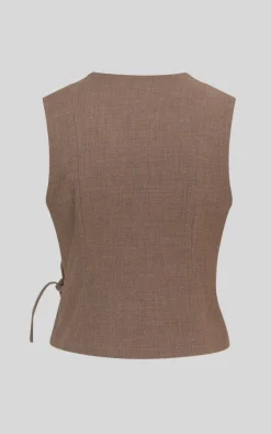 Msch - Bruin Vest mouwloos