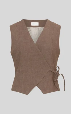 Msch - Bruin Vest mouwloos