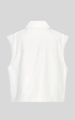 Msch - Wit Vest mouwloos