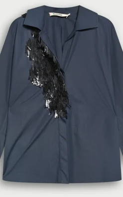 Natan - Marineblauw Blouse