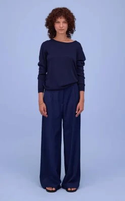 Nathalie Vleeschouwer - Donkerblauw Trui