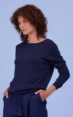 Nathalie Vleeschouwer - Donkerblauw Trui